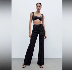 Classic High Rise full Length Zara Black Jeans